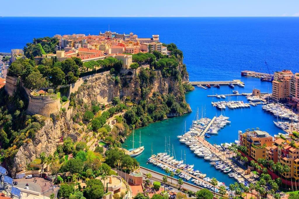Luxueux Studio Neuf - Frontiere Monaco - Piscine - Parking Prive Bagian luar foto